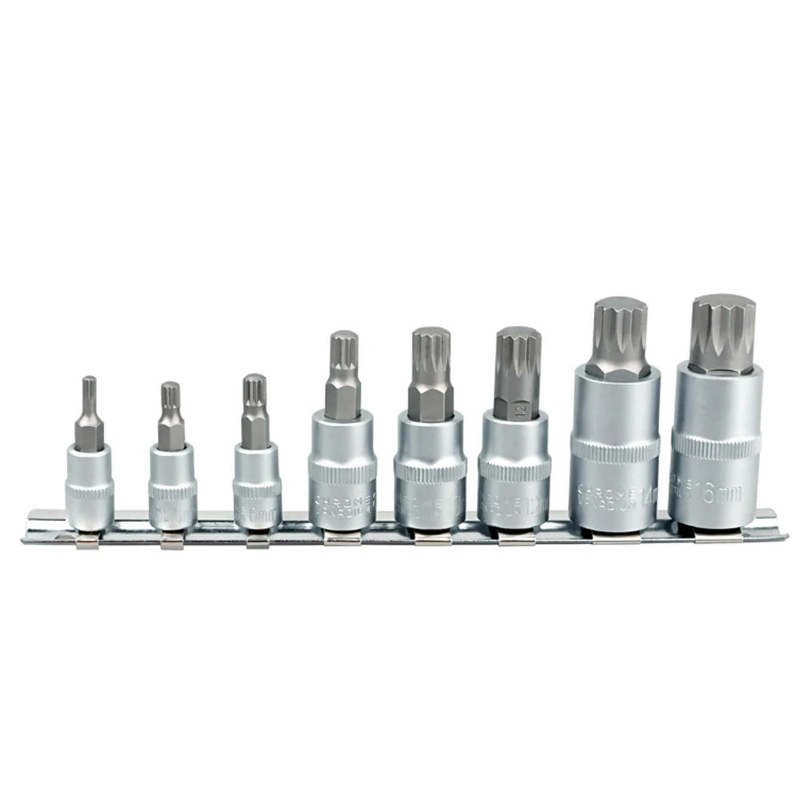 8 قطعة بت مجموعة مقابس 1/4 "3/8" 1/2 "محول M4 M5 M6 M8 M10 M12 M14 M16 مفتاح المفتاح لقم اسئلة مفتاح بانة عزم دوران المفك