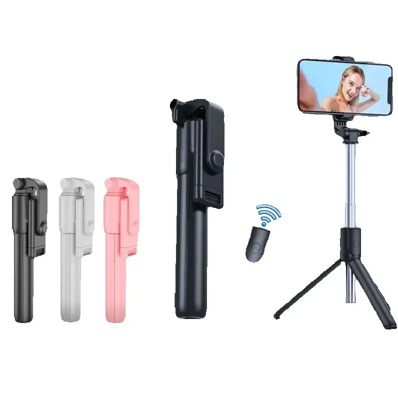 Bastão Pau de Selfie sem fio Retrátil Bluetooth suporte tripé para celular.