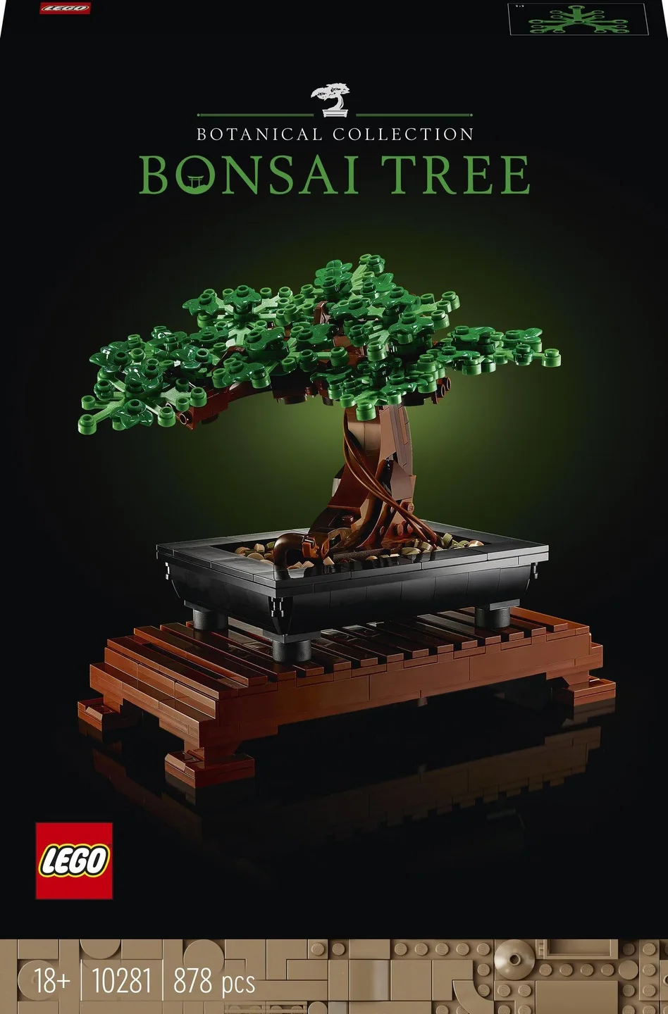 LEGO ICONS 10281 TREE BONSAI 878 ELEMENTS FLOWER DESIGN COCKERS FOR ADULT GIFTS FOR HIM