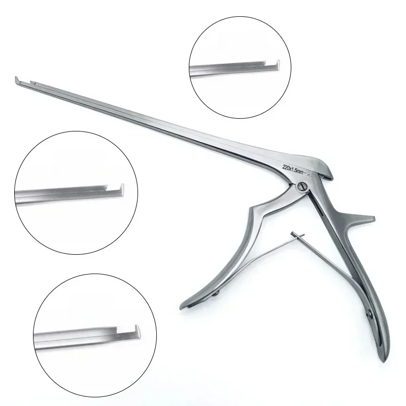 Stal nierdzewna Kerrison Bone rongeur kleszcze 220mm ortopedyczny instrument chirurgiczny dla zwierząt domowych — zdjęcie 2