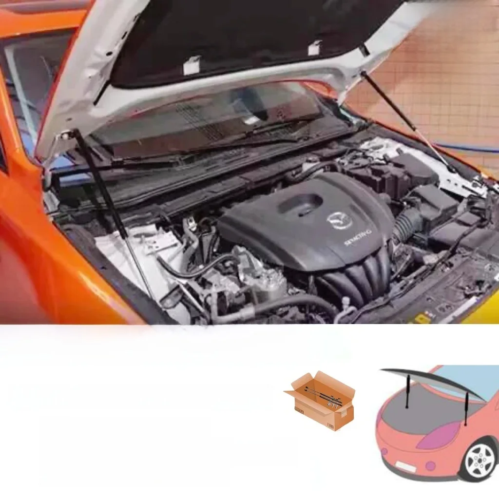 Rozpórki maski silnika do Mazda 3 Axela BP 2019-2025 Mazda3 Modify Lift Support Shocks Absorber Damper Rods Gas Spring Piston Prop — zdjęcie 2