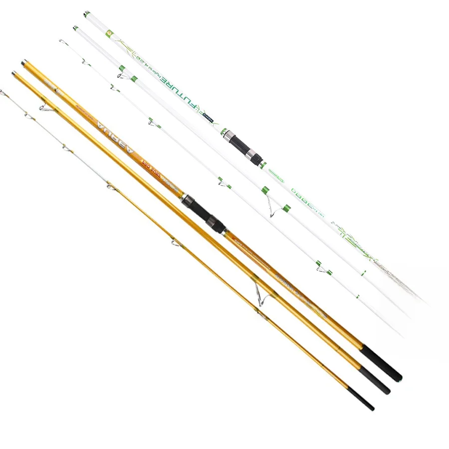Opruiming 2 Stks/pak 4.20M 3 Secties 100-300G High-Carbon Surf Casting Staven - afbeelding 2