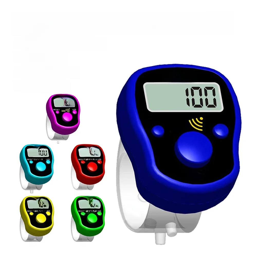SXH-5136 compteur LED électronique doigt Clicker anneau portatif clic compteur de tour événement Clicker compteurs de doigt comptage de tour de Golf
