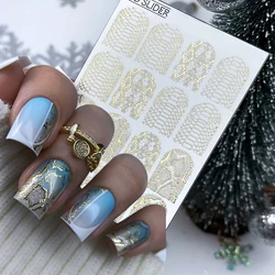 1pcs Sexy Snake Leopard Nail Art Self-adhesive Stickers Decals Animal Charm DIY Full Wrap Slider Manicure Decoration