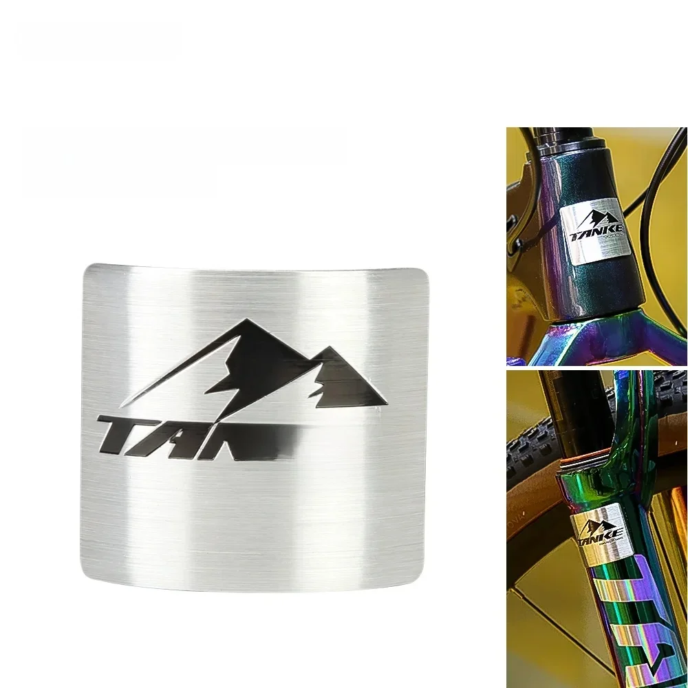 AliExpress TANKE Bike Head Badge Decals Stickers BMX Folding MTB Bicycle Front Frame fork protect Sticker Scooter Aluminum Alloy Cycling