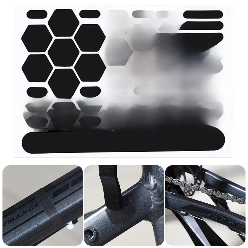 AliExpress Anti-Scratch Sticker Reflective Bicycle Protective Sticker Waterproof Bike Frame Chain Protective