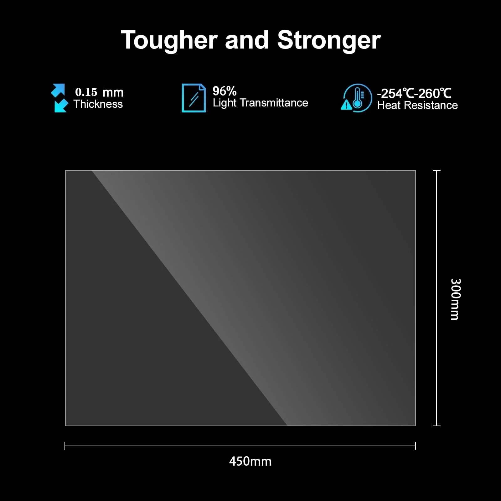 Imagem -04 - Release Film para Phrozen Mega 8k Transform Elegoo Júpiter Anycubic Photon m3 Max 450x300x015 mm Unidades Aorita3d-pfa