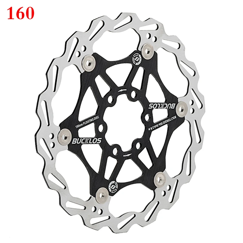 2PC BUCKLOS Fiets Schijfrem 160/180/203 Fiets Drijvende Rotors Rvs Mountainbike Remrotor Mtb rotoren Deel 1PC