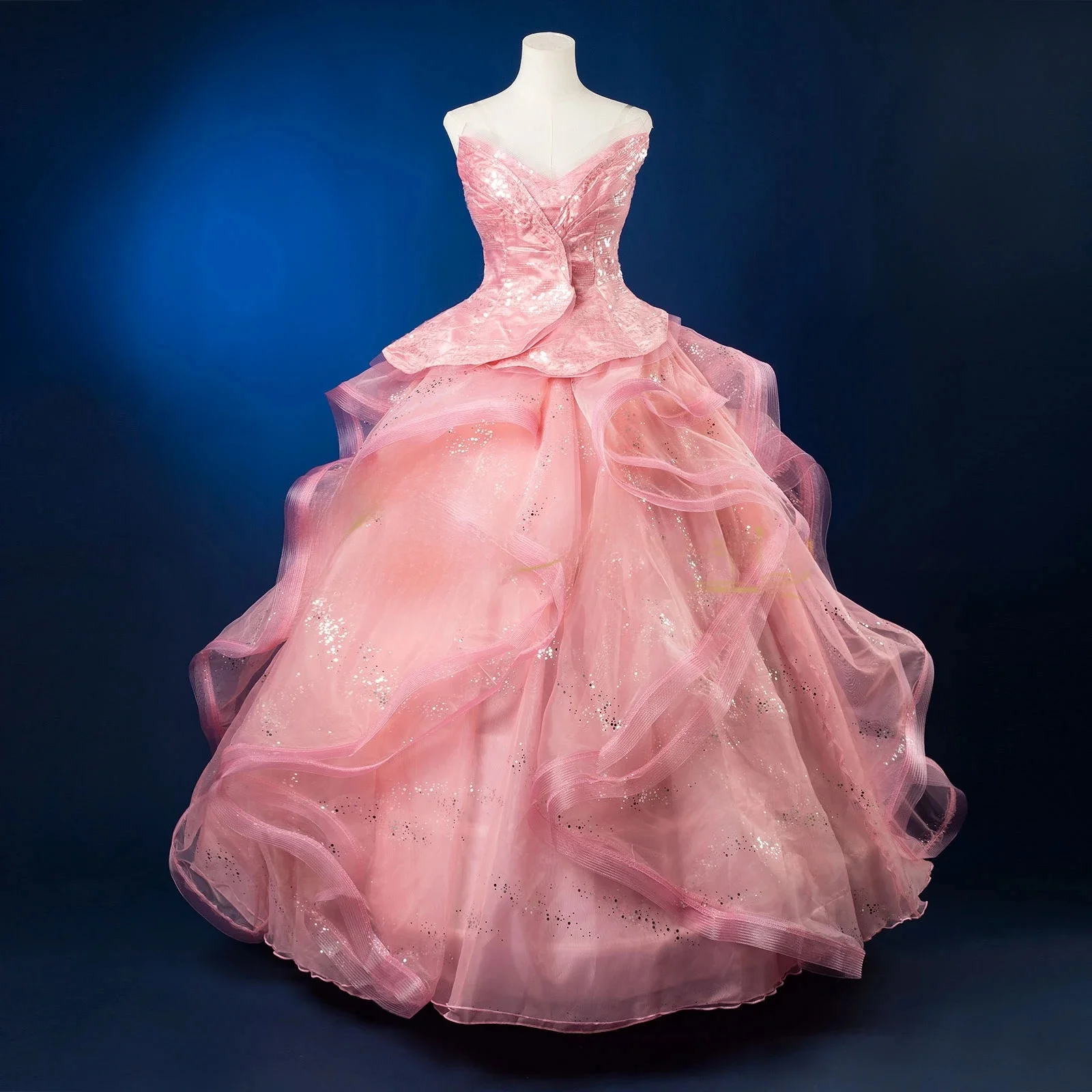Glinda Cosplay Kostüm Glinda Rosa Hochzeitskleid Anzug Top Rock Damen Halloween Party Outfit