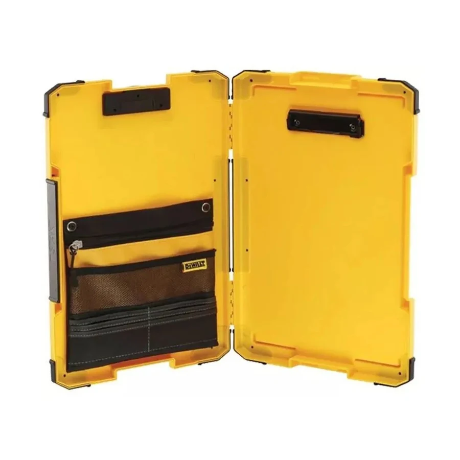 DEWALT DWST82732-1 TSTAK Clipboard Organiser LED Light Internal Pouch Metal Clip File Board Data Folder Document File