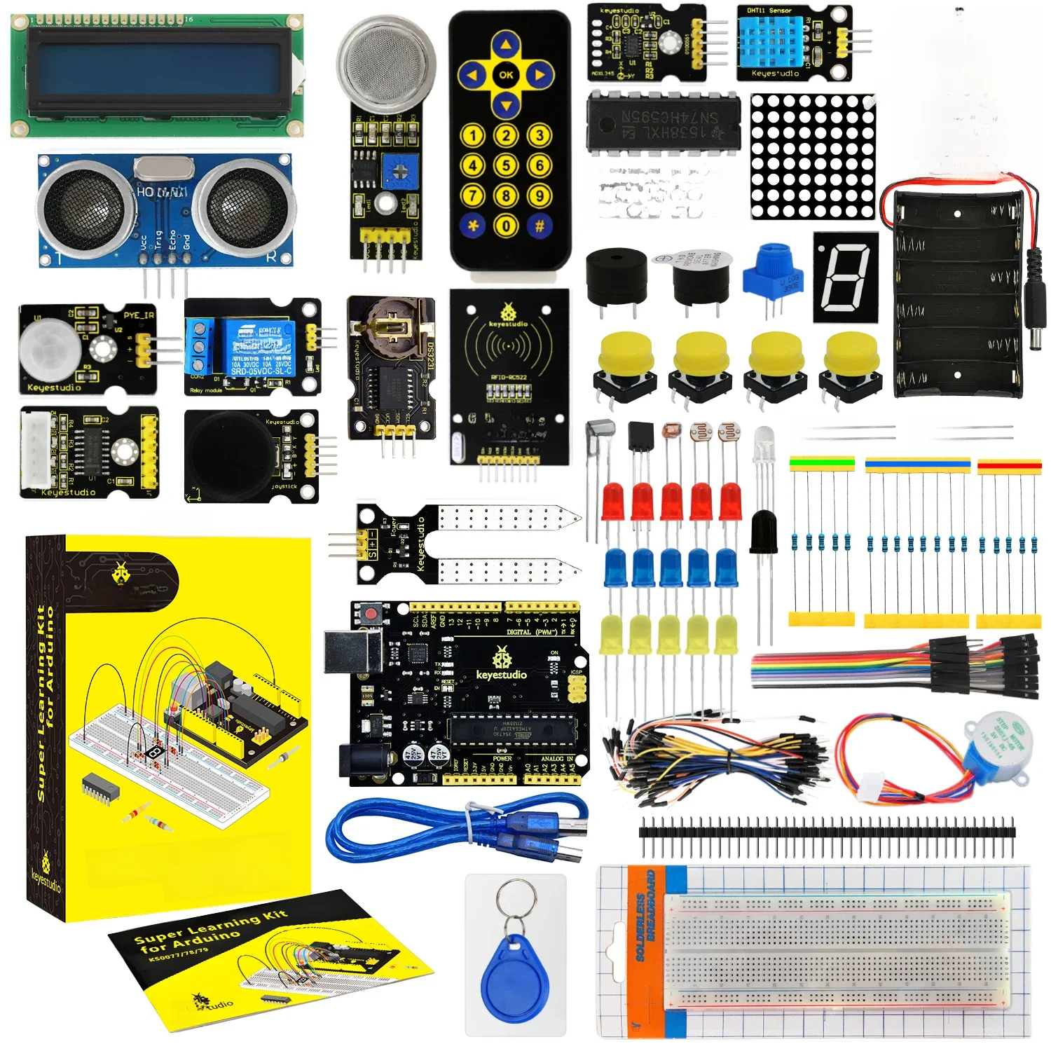 Gorąca Wyprzedaż: Zestaw Startowy Keyestudio Super RFID + Płytka Rozwojowa + 32 Projekty dla Arduino, Zestaw Startowy dla Płyty Głównej UNOR3 DIY — zdjęcie produktu 7
