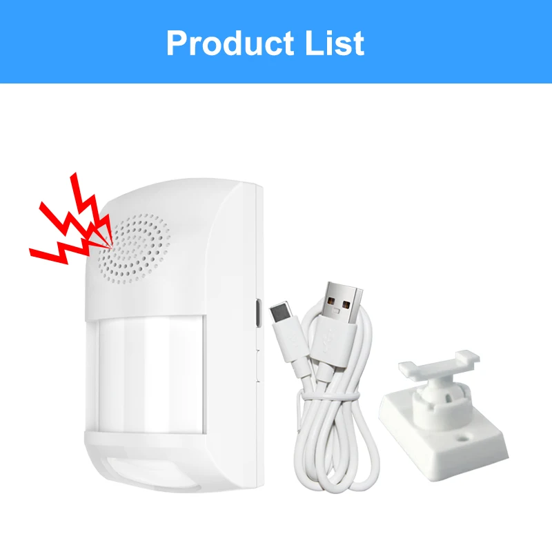 WiFi Home Burglar Alarm System Motion Detector PIR Sensor Alarm Pet Immune Tuya Smart Life APP Remote Control Timing Arm Disarm