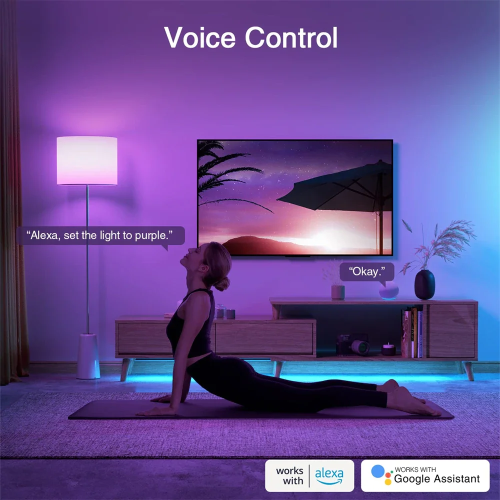 Tuya Wifi/Bluetooth Smart Birne E27 RGB Alexa Led Lampe Intelligente Glühbirnen AC 85-265V smart Lampen Für Google Assistent Smart Leben – Detail 6