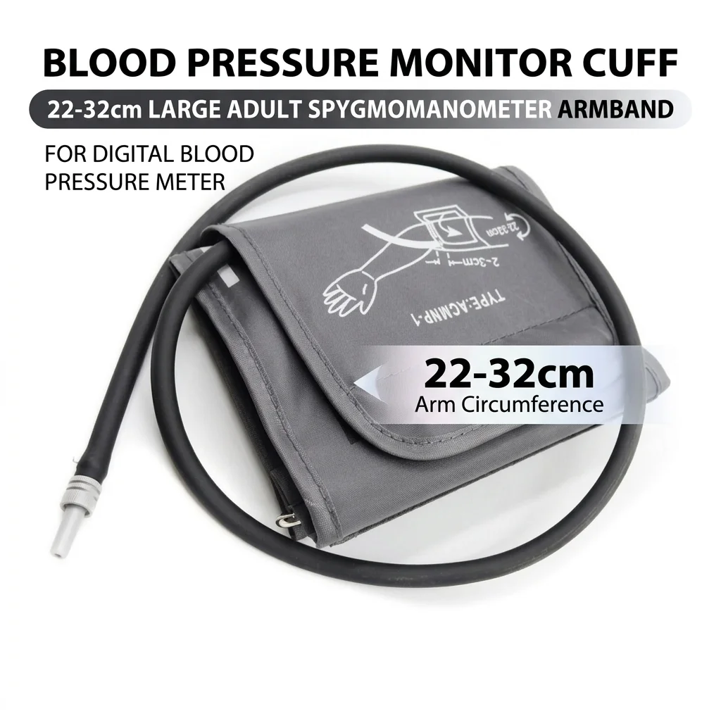 

Blood Pressure Monitor Cuff 22-32cm Large Adult Sphygmomanometer Armband for Digital Blood Pressure Meter Home Health Care