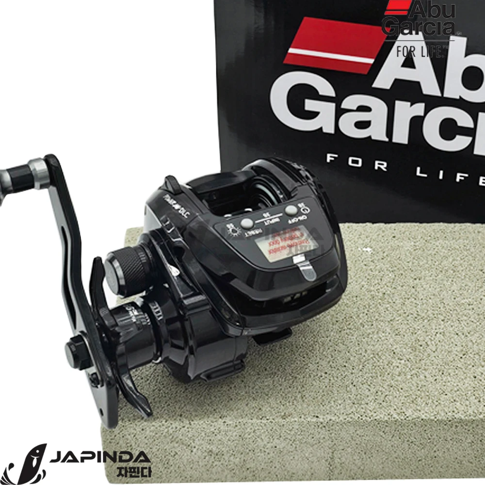 Abu Garcia Genuine POWER HG DLC Depth Measuring Reel, Flatfish Hanchi Squid Cham Tyrubber Depth Check Baitcast Reel, Powerful Dracs, Abu Garcia