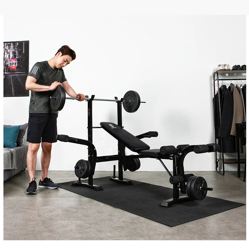 Bansuk sports folding all-round bench single weight angle adjustable bench bench with flat bench fitness fitness fitness machine