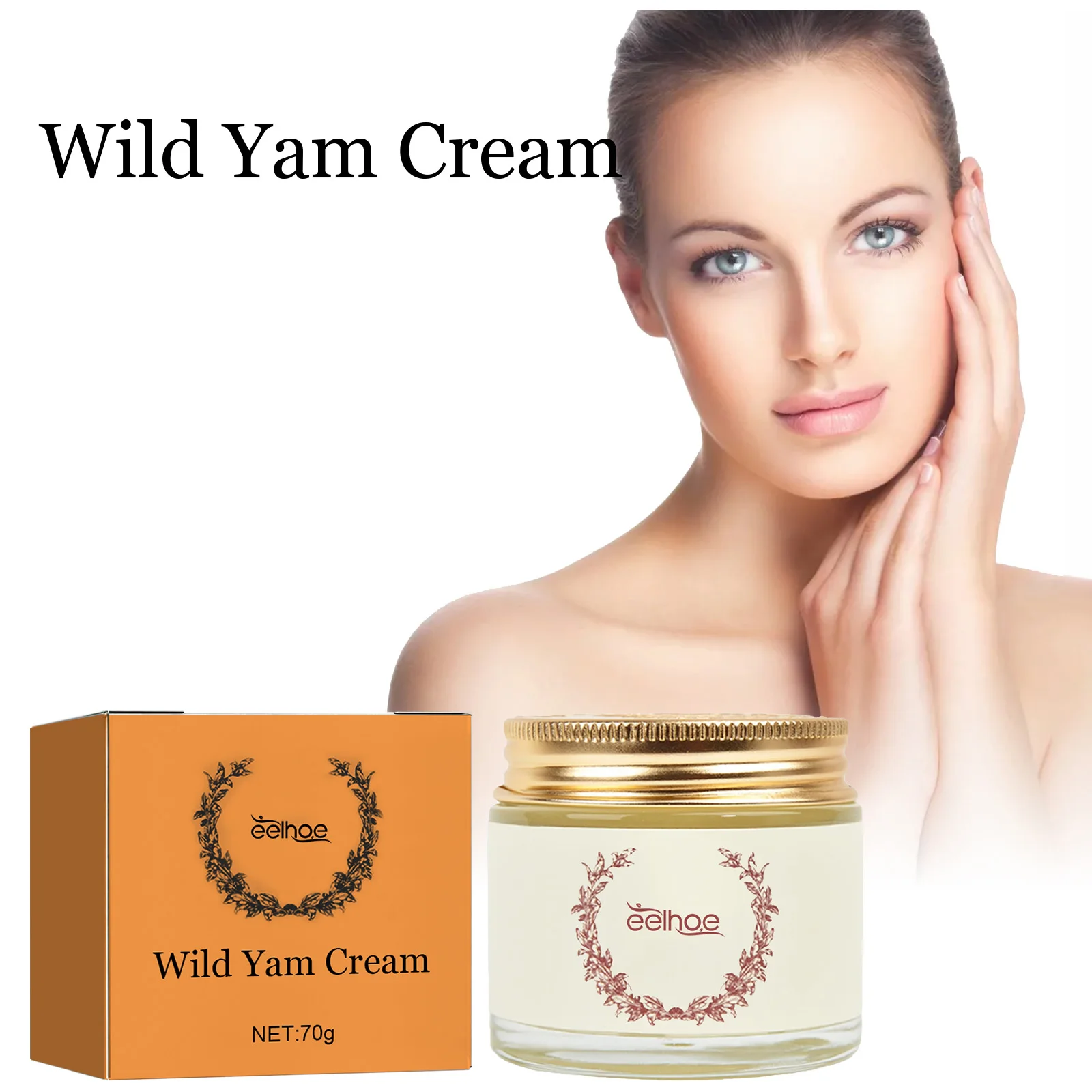

Eelhoe Facial Firming Cream Wild Yam Extract Daily Care Skin Lightening Fine Lines Moisturizing Firming Moisturizing Face Cream