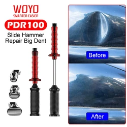 2​024 WOYO PDR100 Deslize o extrator de Dent do martelo com as abas ajustadas, ferramentas paintless automotivos do reparo de PDR Dent para todo o carro