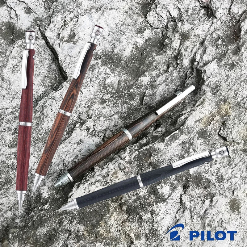 

Механический карандаш Pilot 0,5, деревянный стержень из натурального зерна, профессиональные прецизионные автоматические карандаши, ластик, качественные канцелярские принадлежности