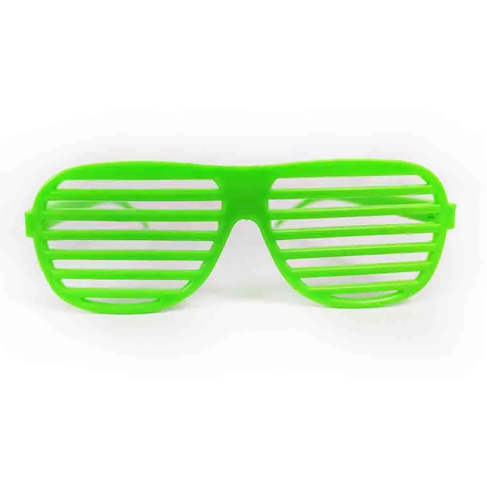 Neon Farbe Shutter Brille 80er Jahre Party geschlitzte Sonnenbrille Kinder Geschenk Erwachsene Rock Pop Star Disco Dress-up 90er Jahre Retro Party liefert – Detail 8