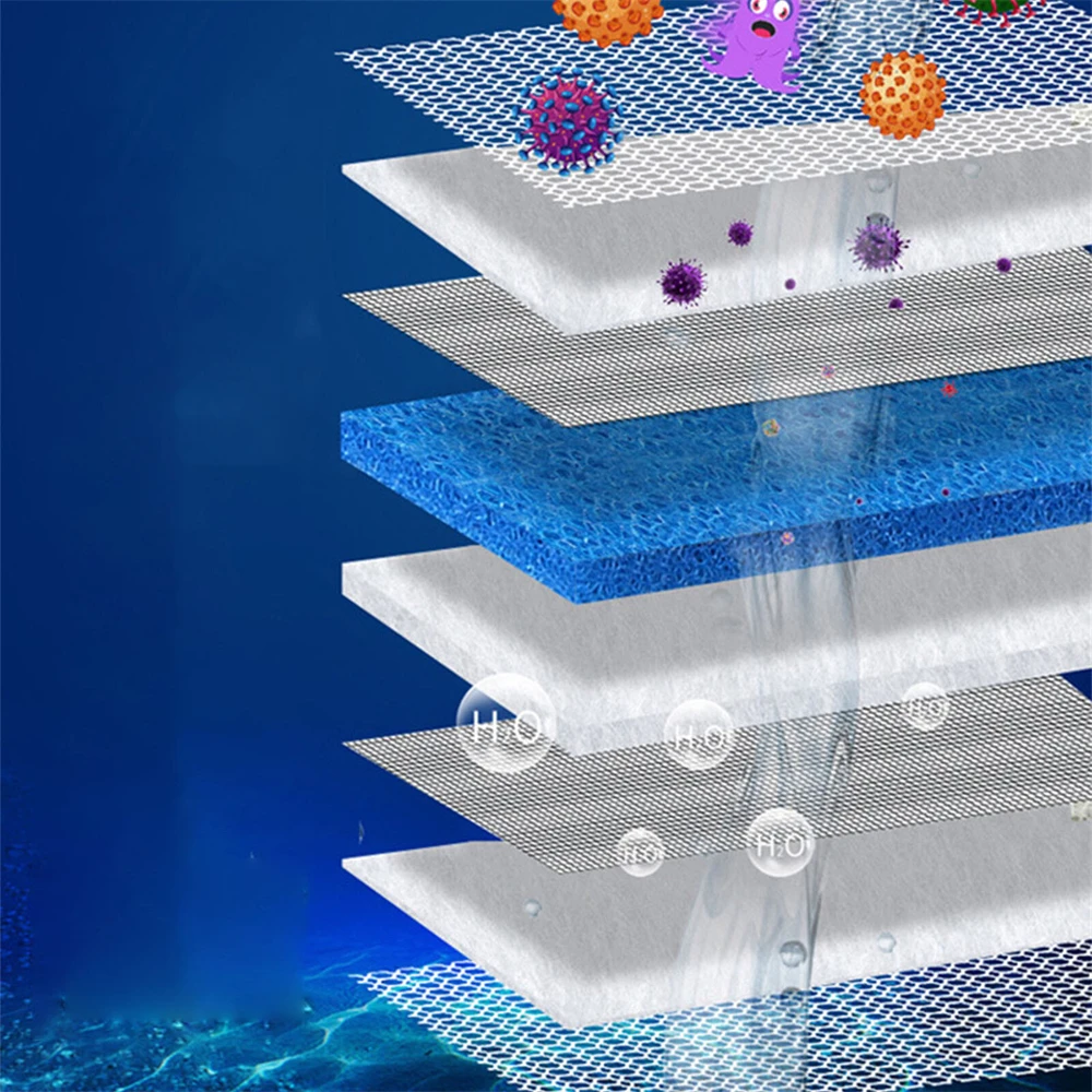 رغوة الإسفنج الحيوي مرشح الحوض وسائل الإعلام ، خزان الأسماك ومنصات تصفية بركة ، 8D #4