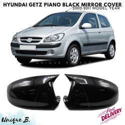 For Hyundai Getz Bat Mirror Cover 2002-2011 Model Years Car Accessories Piano Black Tuning Auto Sport Design