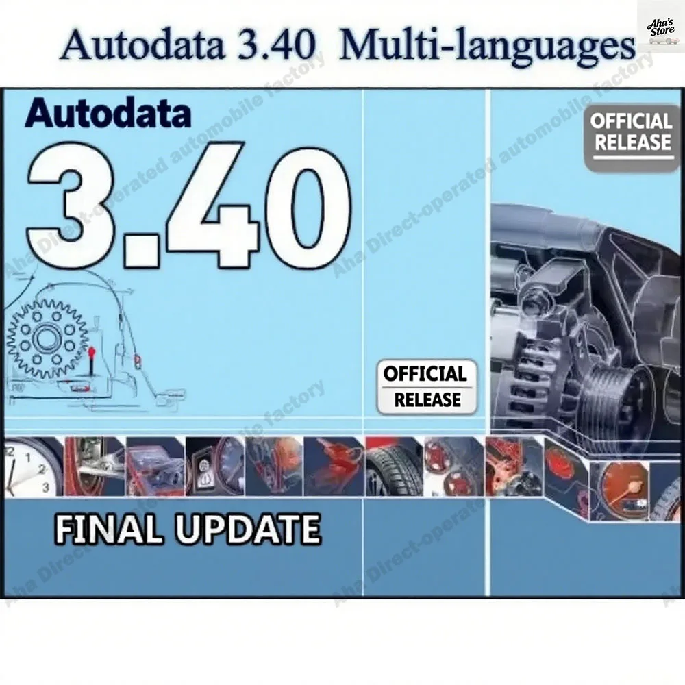 

Latest Autodata 3.40 obd2 scanner Software Multi-languages Automotive Car accessories Repair Software support more Europe models