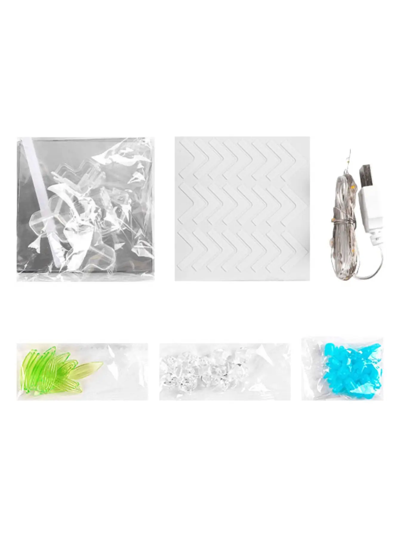 Lampu hias bentuk kubus LED dengan tulip