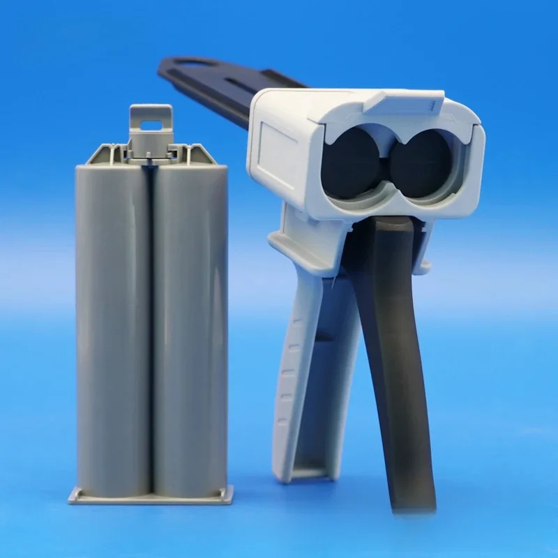 100ml  1:1  Epoxy Adhesives Dispensing Gun 2K Kit Portable Double Tube Mixing Dispenser Loctite ARALDITE Cartridges  AB Glue Gun