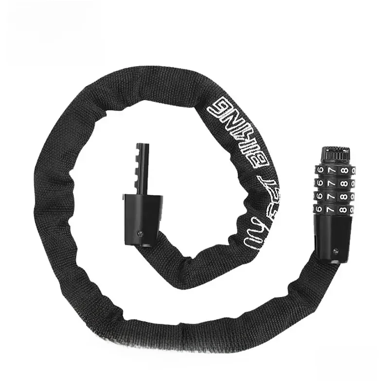 AliExpress WEST BIKING Combination Bike Chain Lock 65-150cm Portable Anti-theft 4 Code Safety Bicycle Chain Lock MTB Road Bike Accessories