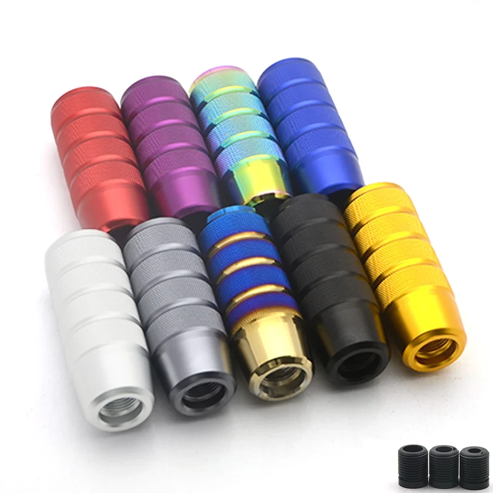 Pommeau de levier de vitesse universel antidérapant, 95MM, Transmission manuelle, moleté en aluminium