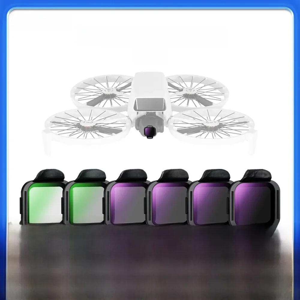 NEEWER ND/PL Filter Zubehör Set für DJI Flip Drone Snap On HD Optisches Glas Neutral Density Polarisierte ND Objektiv Filter Kit