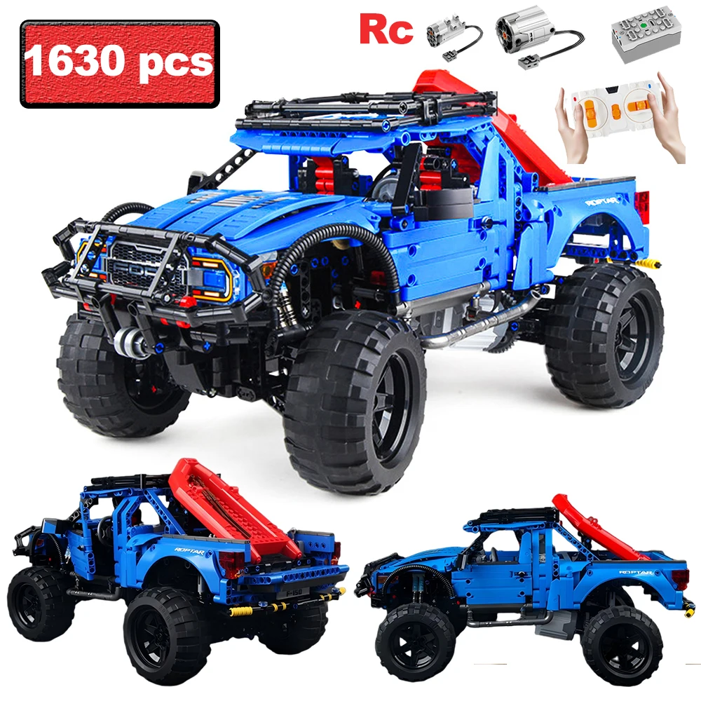 

1630 шт. городской внедорожный грузовик радиоуправляемые строительные блоки MOC технический дистанционный электромобиль модель кирпичи Enginerring транспортные средства игрушки подарок ребенку