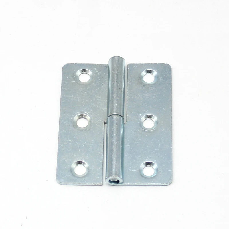 Industrial Cabinet Door Iron Hinge with Zinc Plating for Communication Equipment Detachable Joint