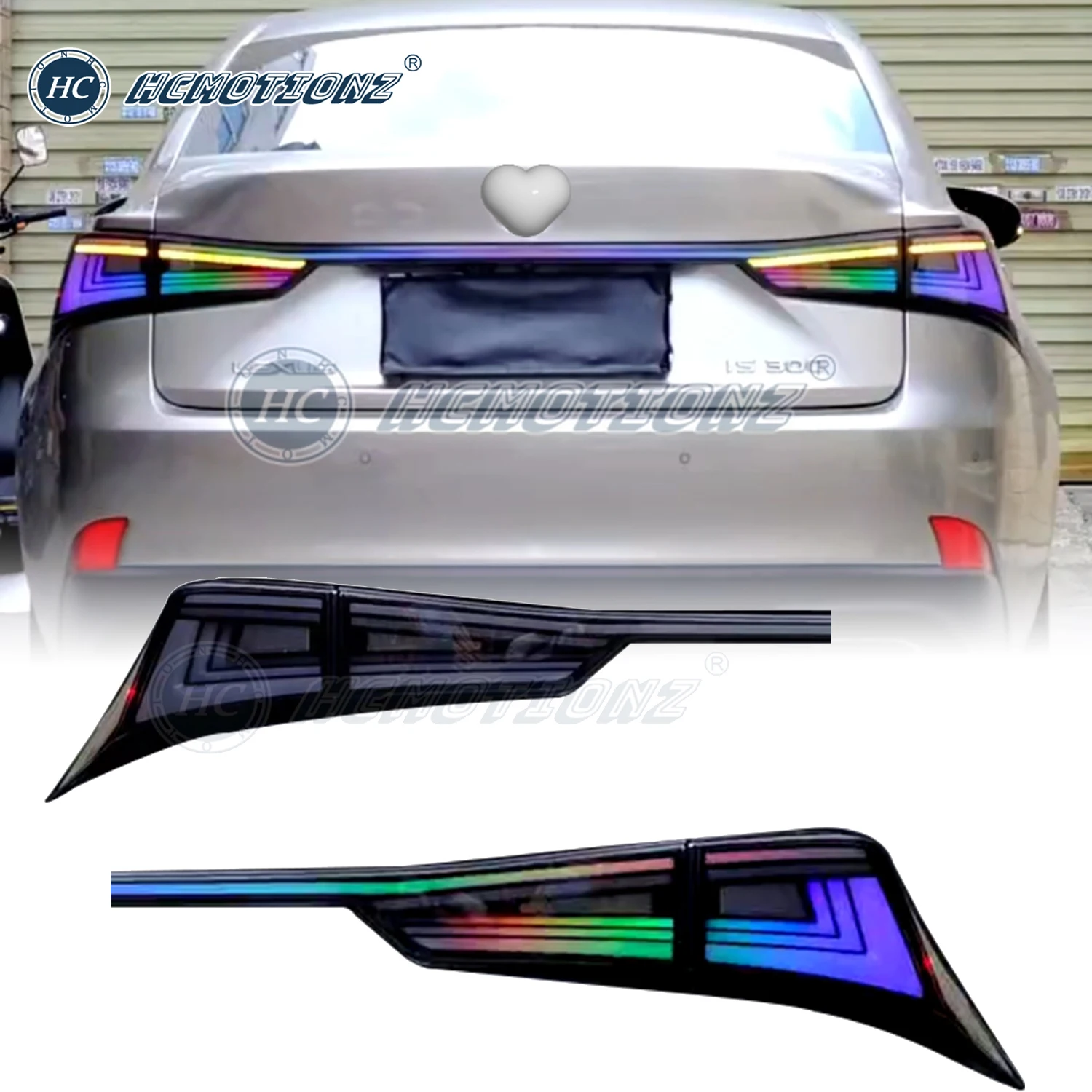 

HCMOTIONZ DRL RGB Start UP Animation Tail Lights for Lexus IS 2014-2020 300h IS250 300 350 200t F LED Rear Back Lamps Assembly