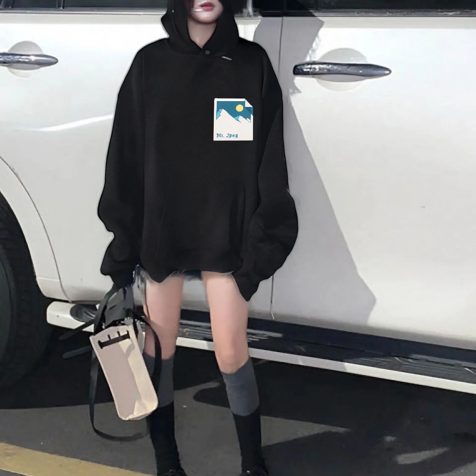 

Толстовка с капюшоном Mountain Photo Mt Jpeg с узором, повседневная свободная толстовка с длинными рукавами, очаровательный модный удобный теплый топ в стиле природы