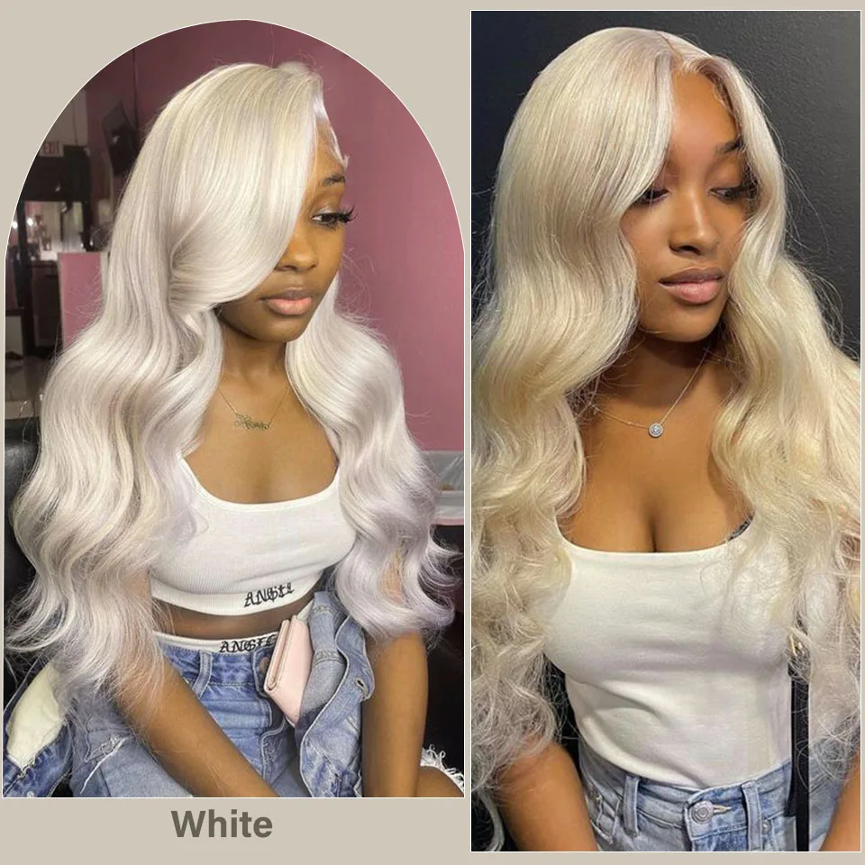 Silver Blonde Bio Body Wave Hair Weave Bundles 26