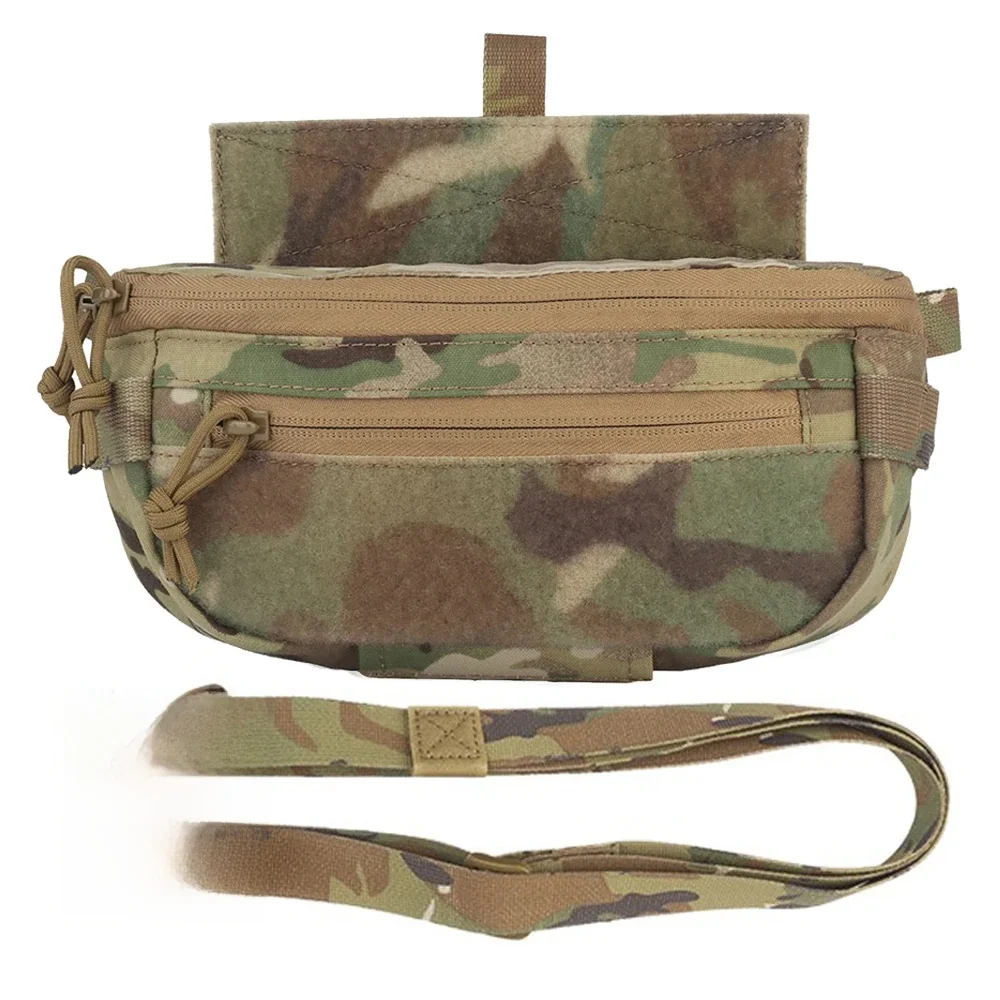Tactical Plate Carrier Airsoft Hunting Vest Abdominal Drop Pouch Shoulder Bag Dual-Purpose for V5 JPC CPC LBT D3CR MK3 Storage — 2