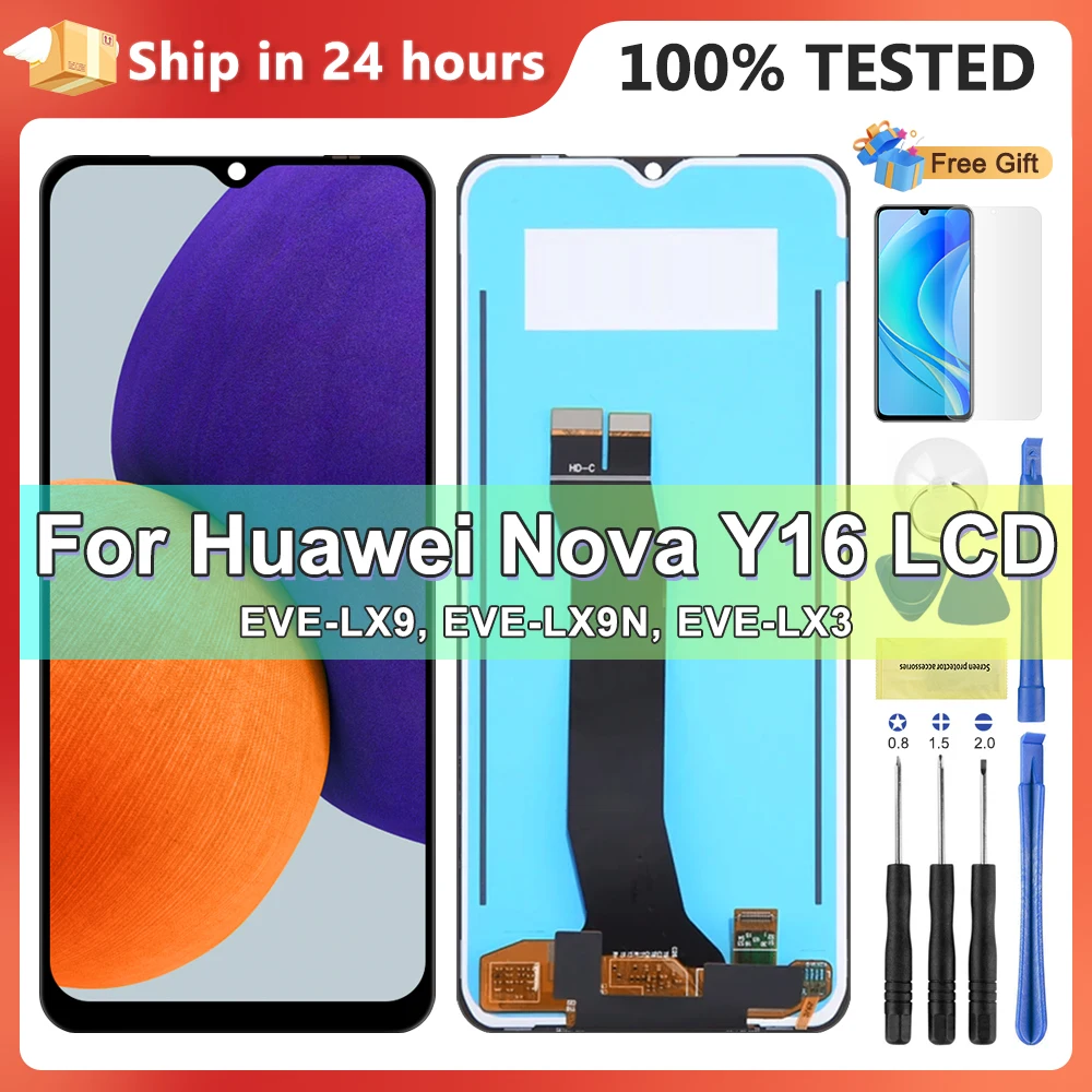 

Новый 6,52 "для Huawei Nova Y61 ЖК-дисплей EVE-LX9 LX9N, рамка дисплея, сенсорная панель, дигитайзер для Huawei Nova Y61, экран EVE-LX3 LCD