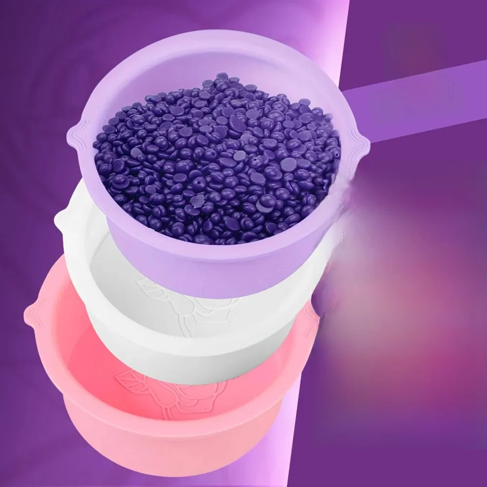 Chauffe-cire épaississement résistant à la chaleur bols en Silicone épilation cire remplacement Pot bols épilation réutilisable cire Pot bol