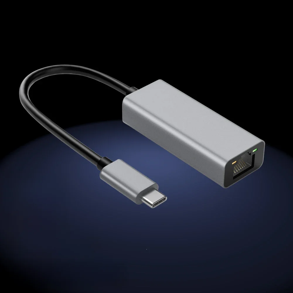 Adapter USB Typ C do karty sieciowej Gigabit, kabel sieciowy USB A / Typ C do RJ45, bezsterownikowy, Plug & Play, do laptopów i tabletów — zdjęcie produktu 6