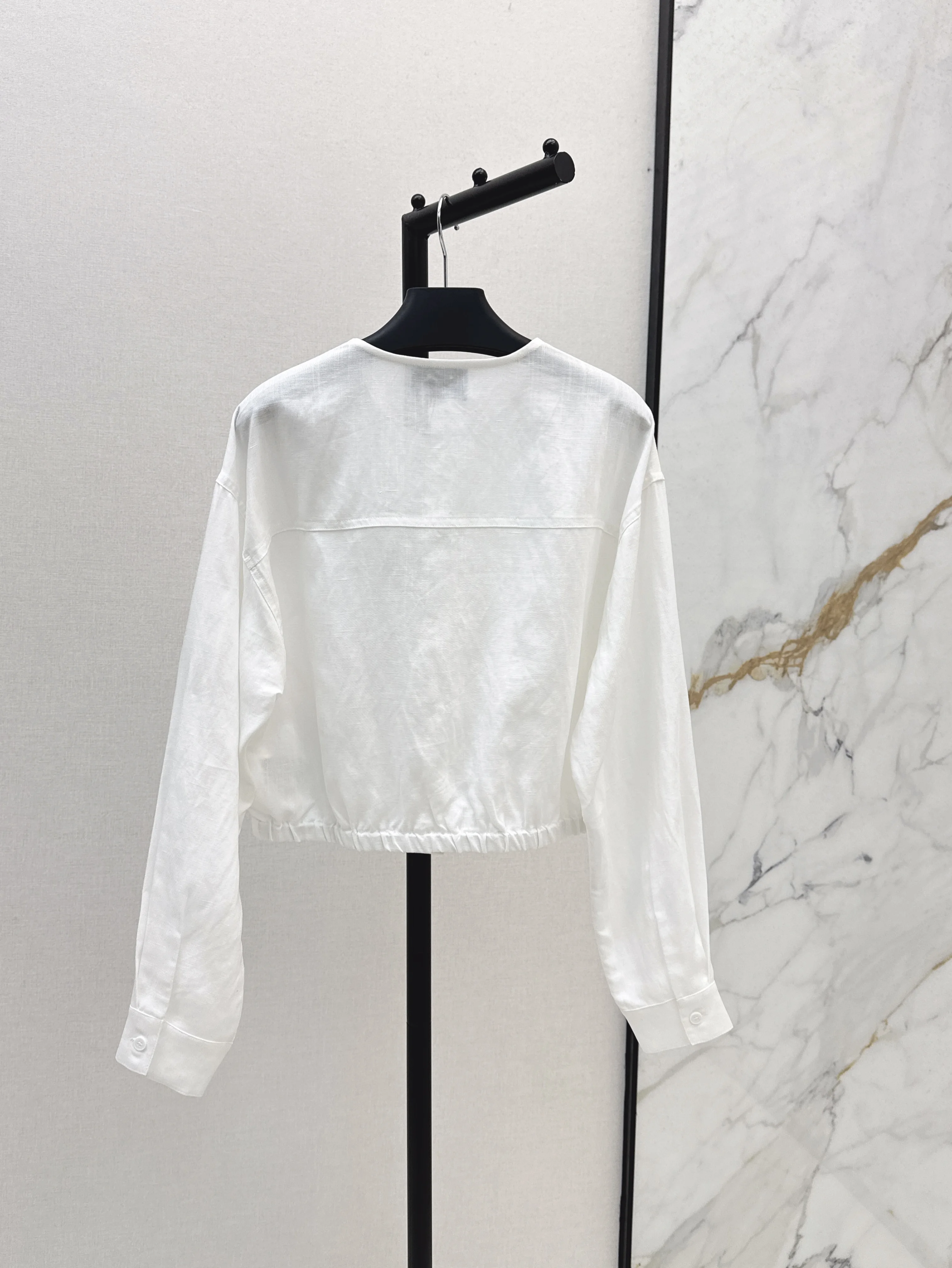 

2025 Summer New Short High-end Shirt with Linen Blend Fabric Cool and Comfortable WYY-234