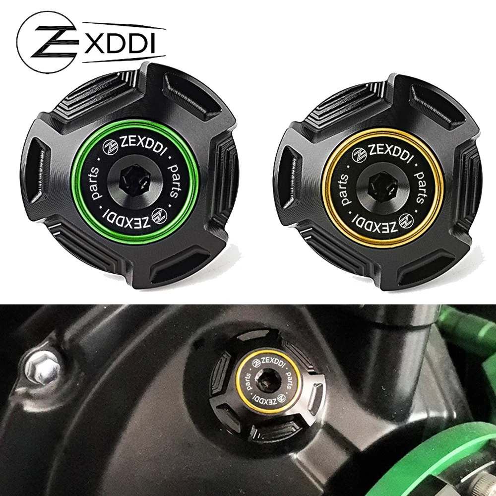 

M30*1.5 ZEXDDI CNC Motorcycle Engine Oil Filler Cap Oil Plug Cover Fit For Kawasaki Z750 ZX6R ZX636 ZX6RR ZX10R ZX12R ZX14R