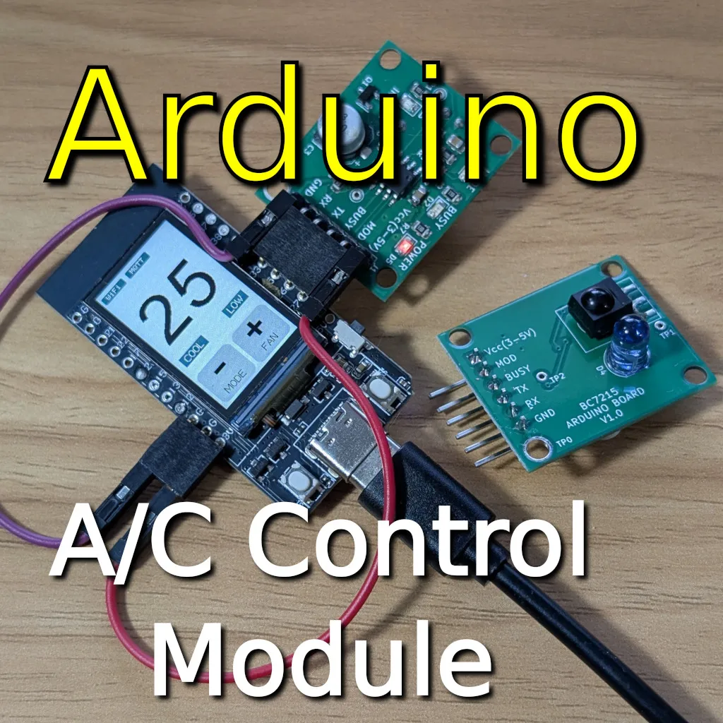 BC7215 / BC7215A Evrensel AC(Aircon) Kontrol Kartı / IR Blaster / Dekoder IR Tx/Rx Kartı, ESP32, ESP8266, STM32 için