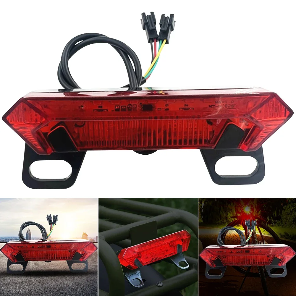 AliExpress ALLOYSEED E-bike Tail Light DC 36-60V Electric Bicycle Rear Light Waterproof LED Night Cycling Safety Warning Lamp Turn Signal Lamp