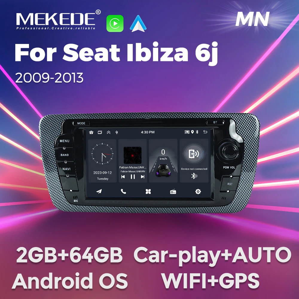 Wireless CarPlay Android Auto Android Car Radio Multimedia 64GB ROM For Fiat Linea Punto EVO 2012-2015 FM/AM WIFI GPS Navigation