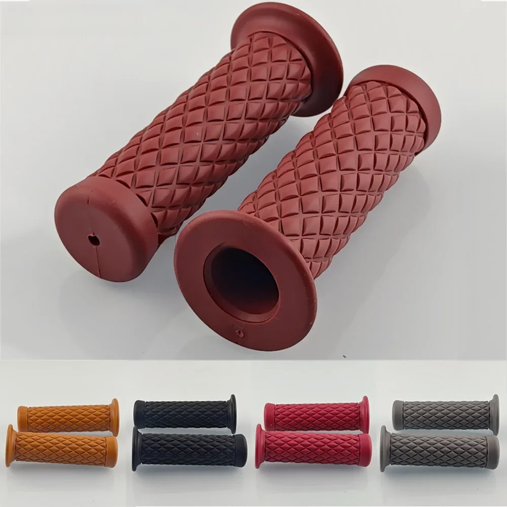 AliExpress ATARAXIA 7/8" 22mm/24mm Universal Motorcycle Handlebar Grip Non Slip Rubber Handle Bar End Grip For Scooter Bicycle Bike Motorbike