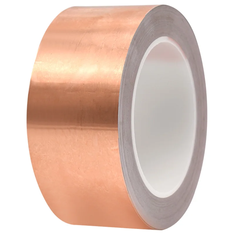 

0.1mm Single Conductive Copper Foil Tape for EMI RF Shielding Paper Circuits Grounding Electrical Repairs Copper Foil Tape Strip