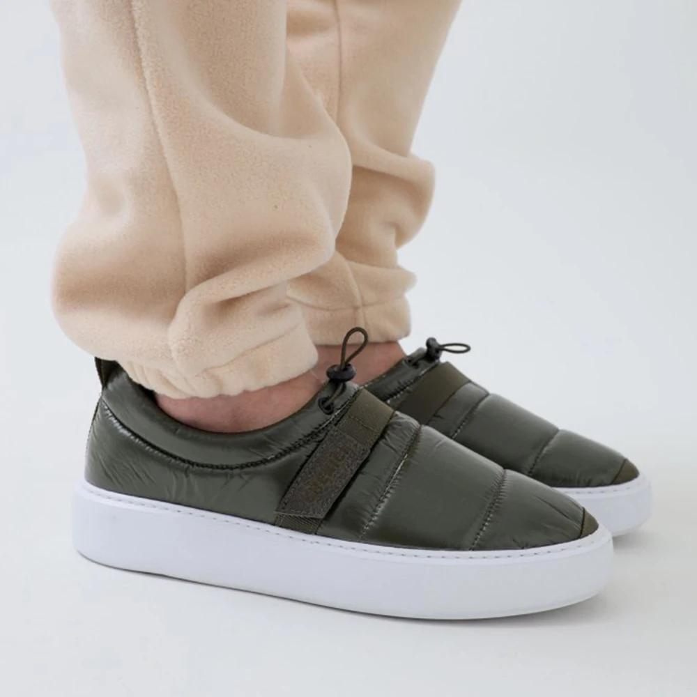 FOH Store Men Shoes GREEN Color Non Leather Elastic Band 2023 Spring and Fall Seasons New Fashion Casual Breathable Sneakers Suits Comfortable Solid Sole Office Fashion Wedding Walking Lightweight 137