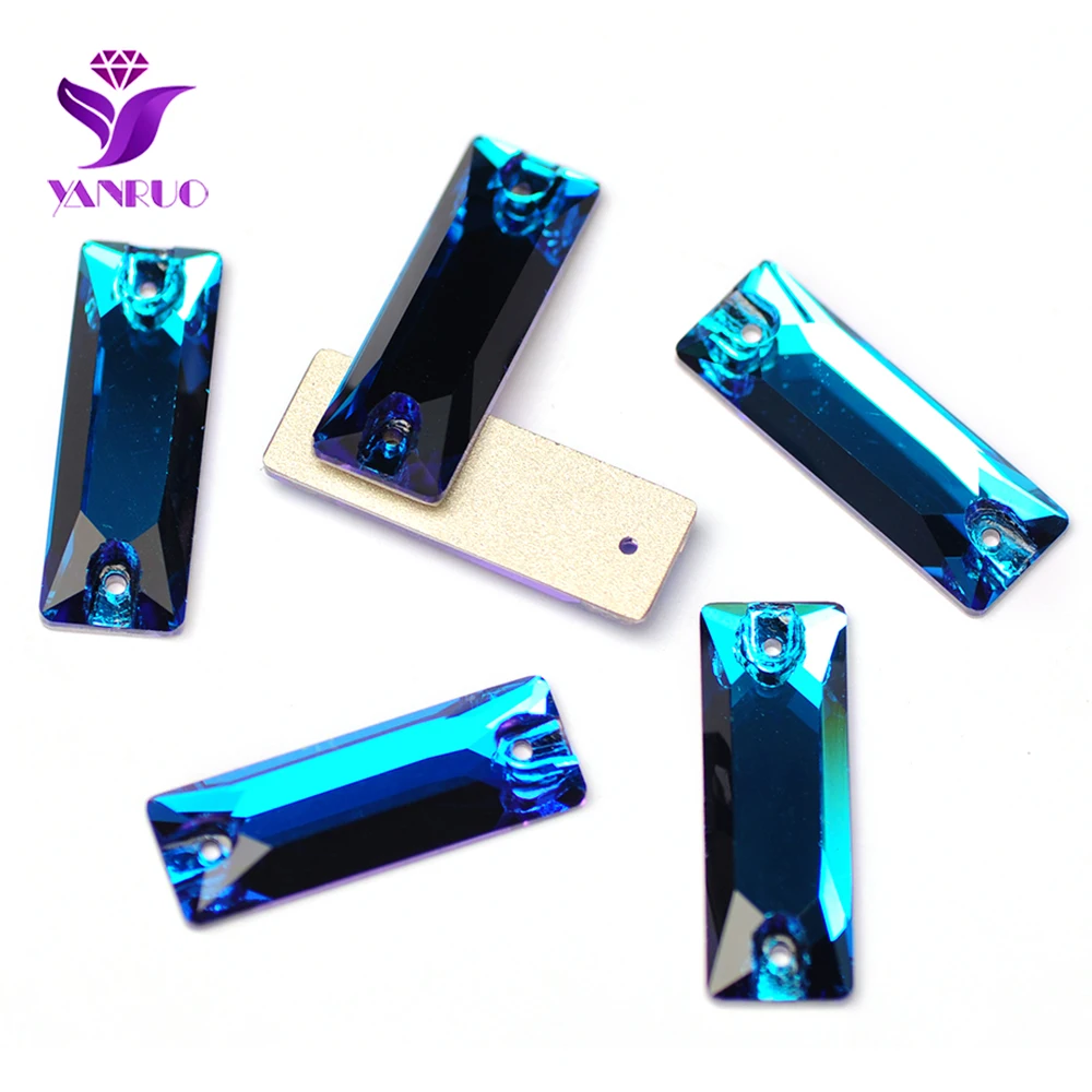 YANRUO 3255 Cosmic Baguette Alle Farben Aufnähsteine Glas-Strasssteine für Trikotkleider, zum Aufnähen von Strasssteinen für Kleidung – Detail 18